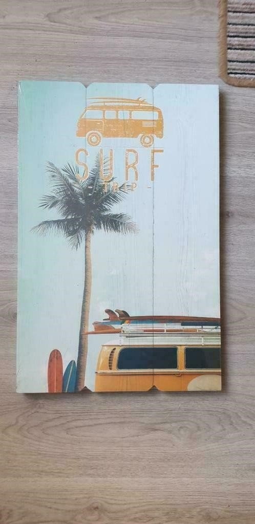 mdf plaat met vw t2 bus apart groot look vw volkswagen, Ophalen of Verzenden, Nieuw, 40 cm, 60 cm