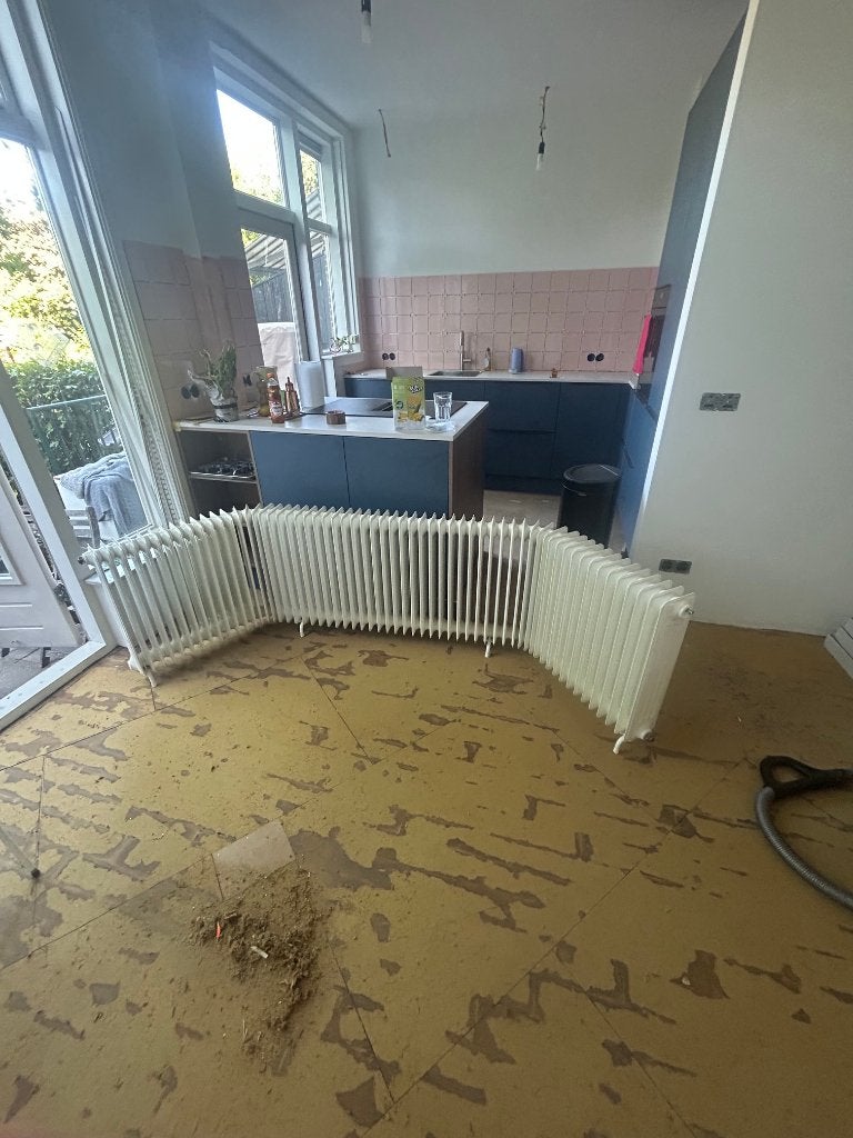 Erker radiator, Doe-het-zelf en Verbouw, Ophalen, 30 tot 80 cm, Gebruikt, Radiator