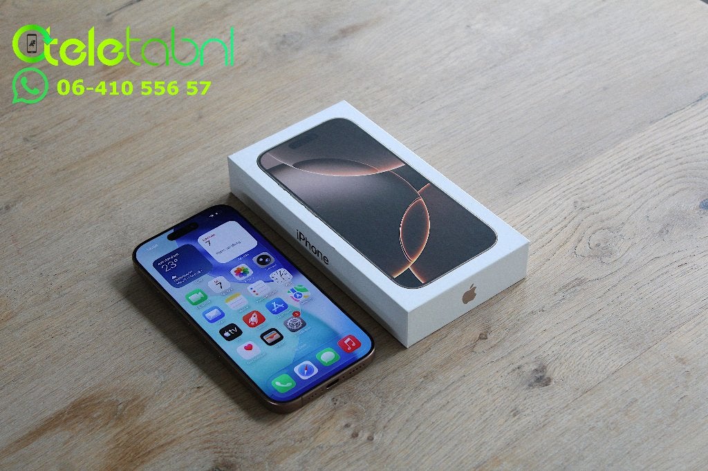 Apple iPhone 16 Pro - 128GB - Desert Titanium | Batterij 93%, Telecommunicatie, Mobiele telefoons | Apple iPhone, Zo goed als nieuw
