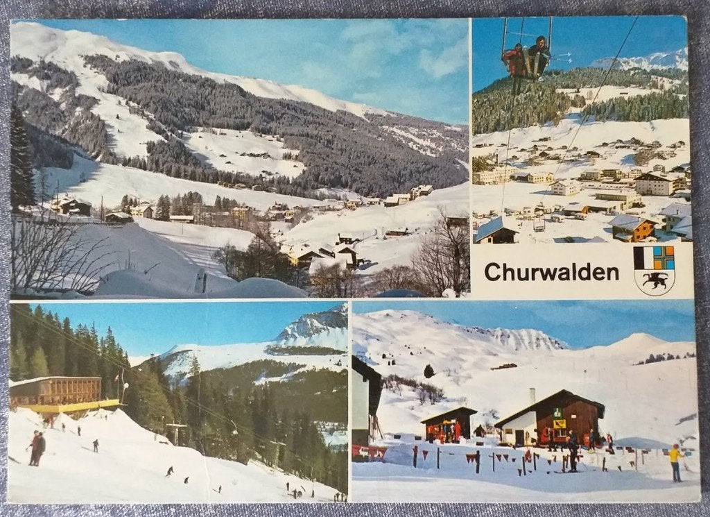 Ansichtkaart Churwalden, Zwitserland 1981 [5405]  [VeAnAn], Ophalen of Verzenden, 1980 tot heden, Gelopen, Overig Europa