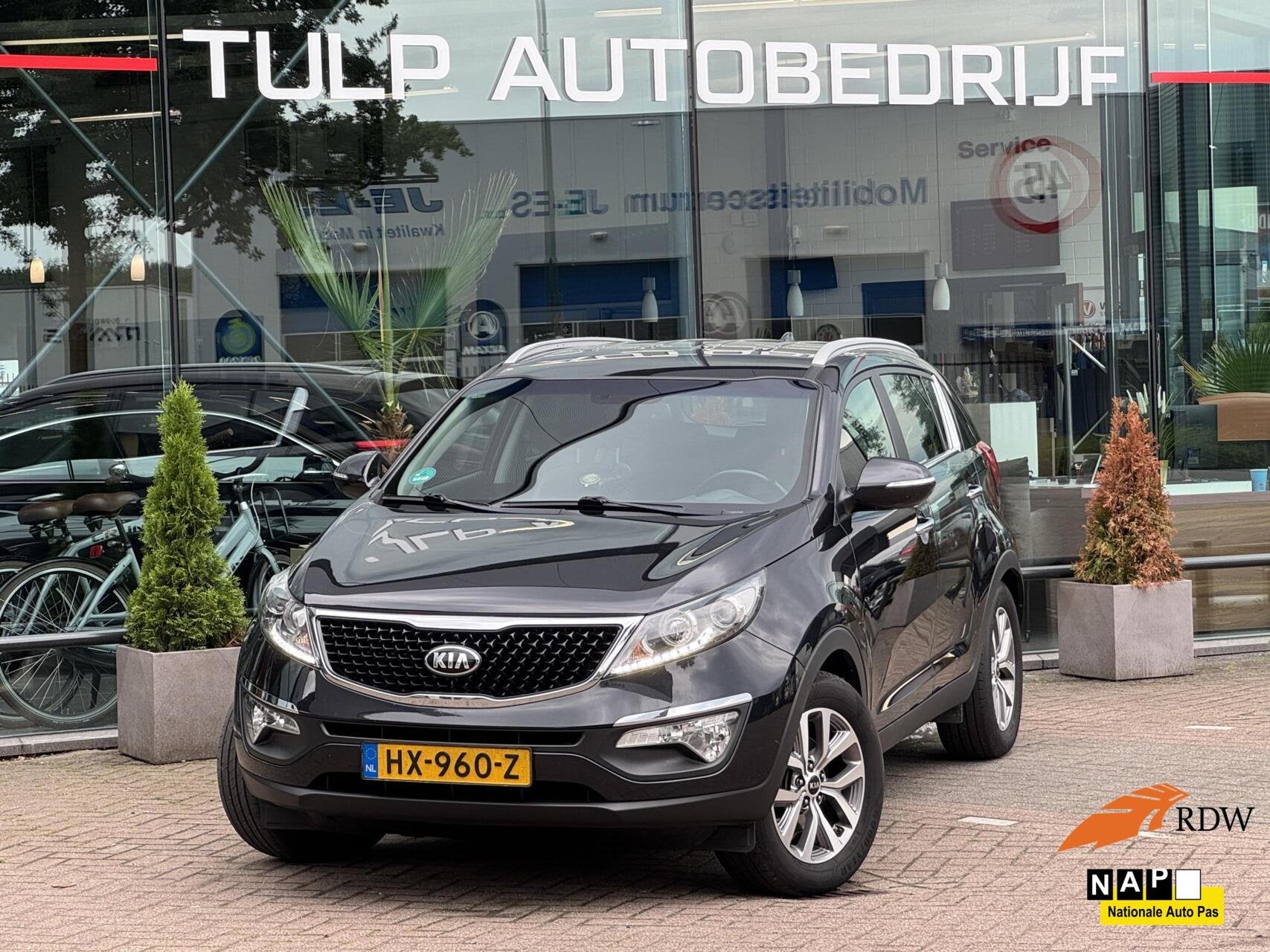 Kia Sportage 1.6 GDI X-treme ComfortLine bj 2016 Leder Navi, Auto's, Voorwielaandrijving, 4 cilinders, Zwart, SUV of Terreinwagen