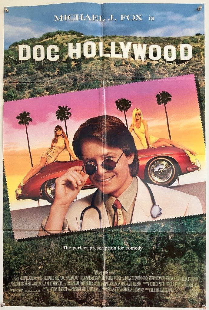 Doc Hollywood (1991) - Originele filmposter, Verzamelen, Posters, Verzenden, Gebruikt, A1 t/m A3, Film en Tv