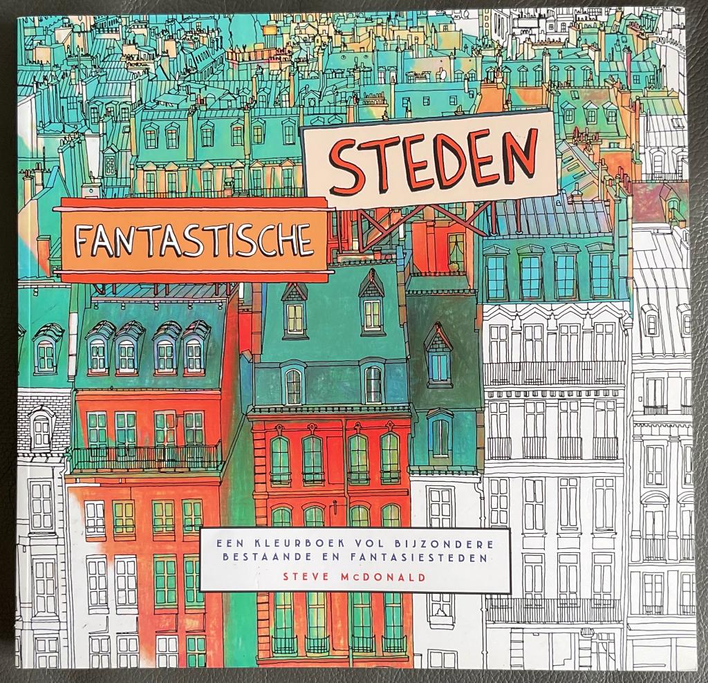 Steve McDonald kleurboek vol Fantastische steden, Ophalen of Verzenden, Nieuw, Papier, Schets- of Tekenboek