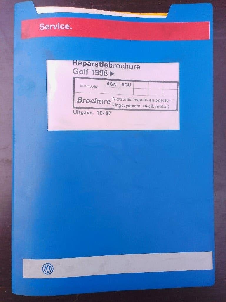 Vw Golf 4 1.8 20v + Turbo  dealer werkplaatsboek inspuiting, Boeken, Ophalen of Verzenden, Gelezen, Volkswagen