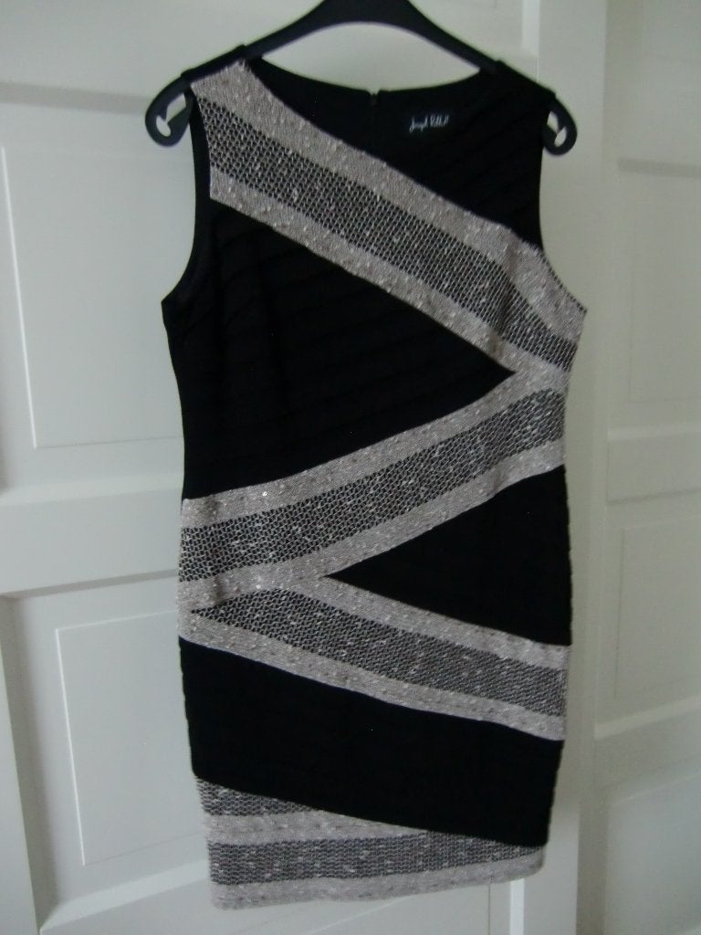 Jurk van Joseph Ribkoff, maat 42/44., Kleding | Dames, Gelegenheidskleding, Zo goed als nieuw, Overige typen, Maat 42/44 (L), Zwart