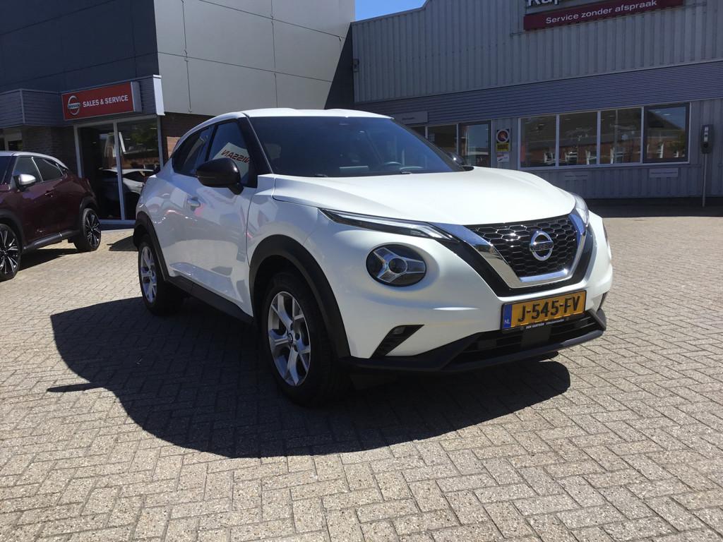 Nissan Juke 1.0 DIG-T N-Connecta (bj 2020), Voorwielaandrijving, 12 maanden, Euro 6, Wit