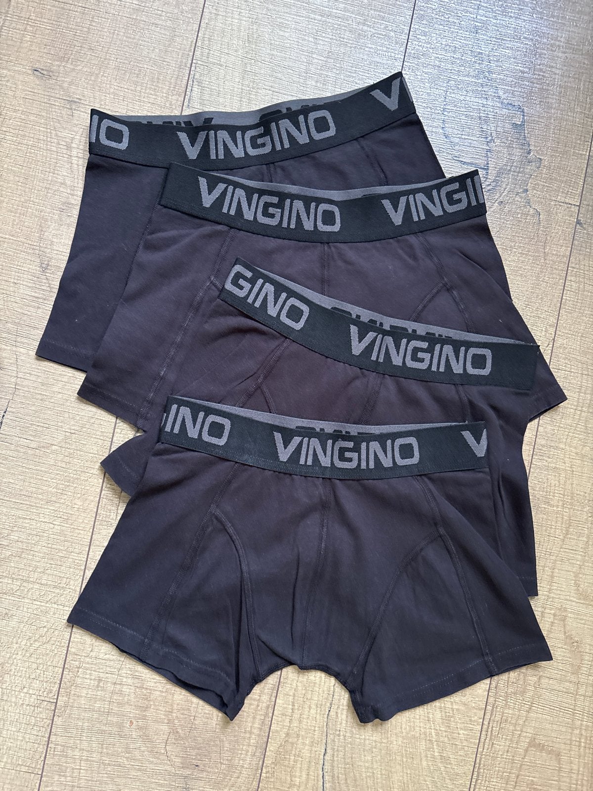 4 Vingino boxershorts zwart 152-164 (XL), Verzenden, Gebruikt, Jongen, Nacht- of Onderkleding