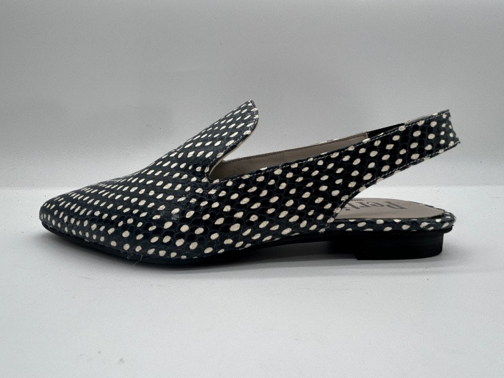 Pertini, maat 36 slingbacks met speelse polkadot print, Pertini, Verzenden, Zwart, Nieuw