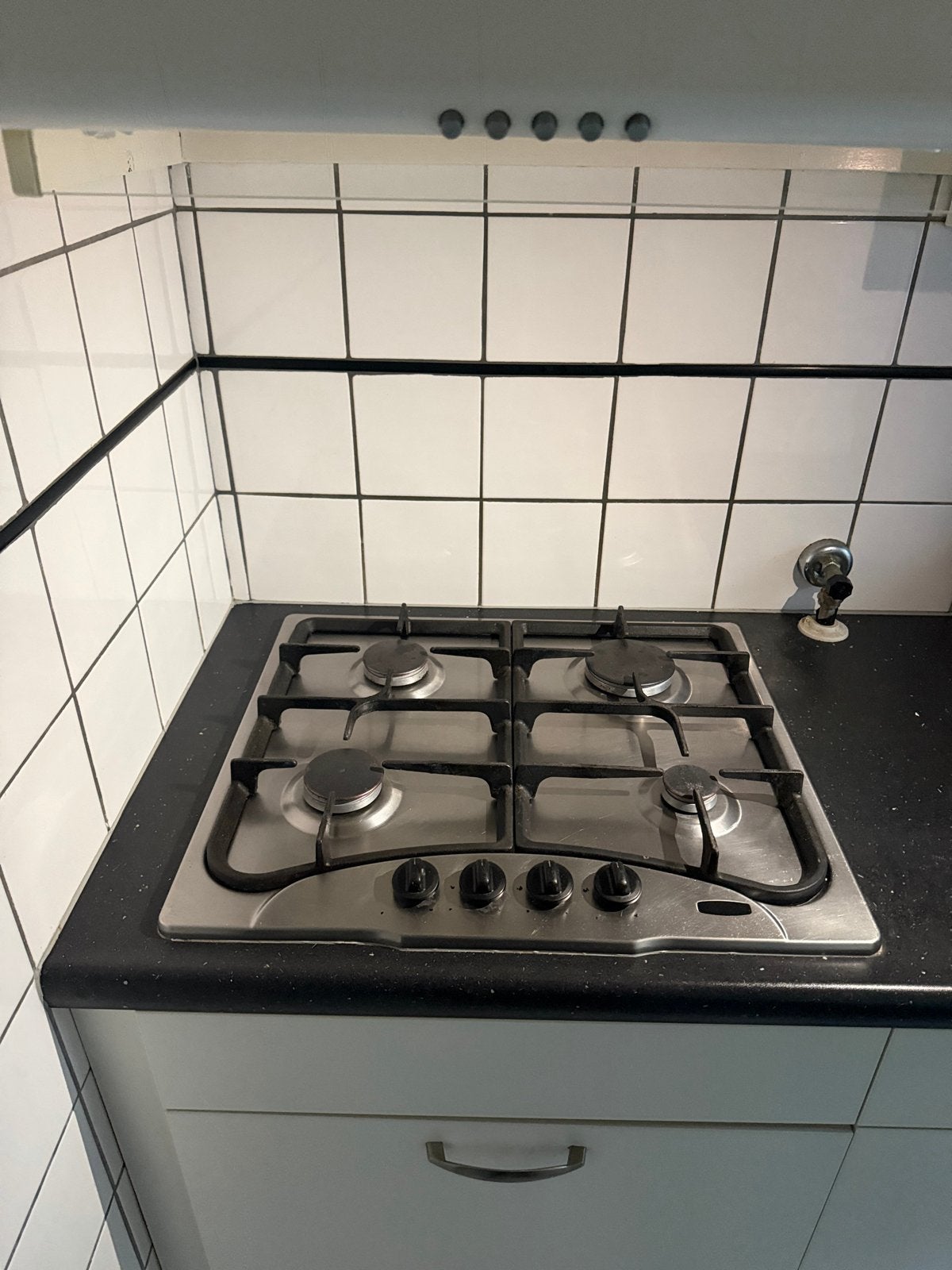 Inbouw Gasfornuis en Afzuigkap - Gebruikt, Ophalen, Gebruikt, Minder dan 85 cm, 60 cm of meer