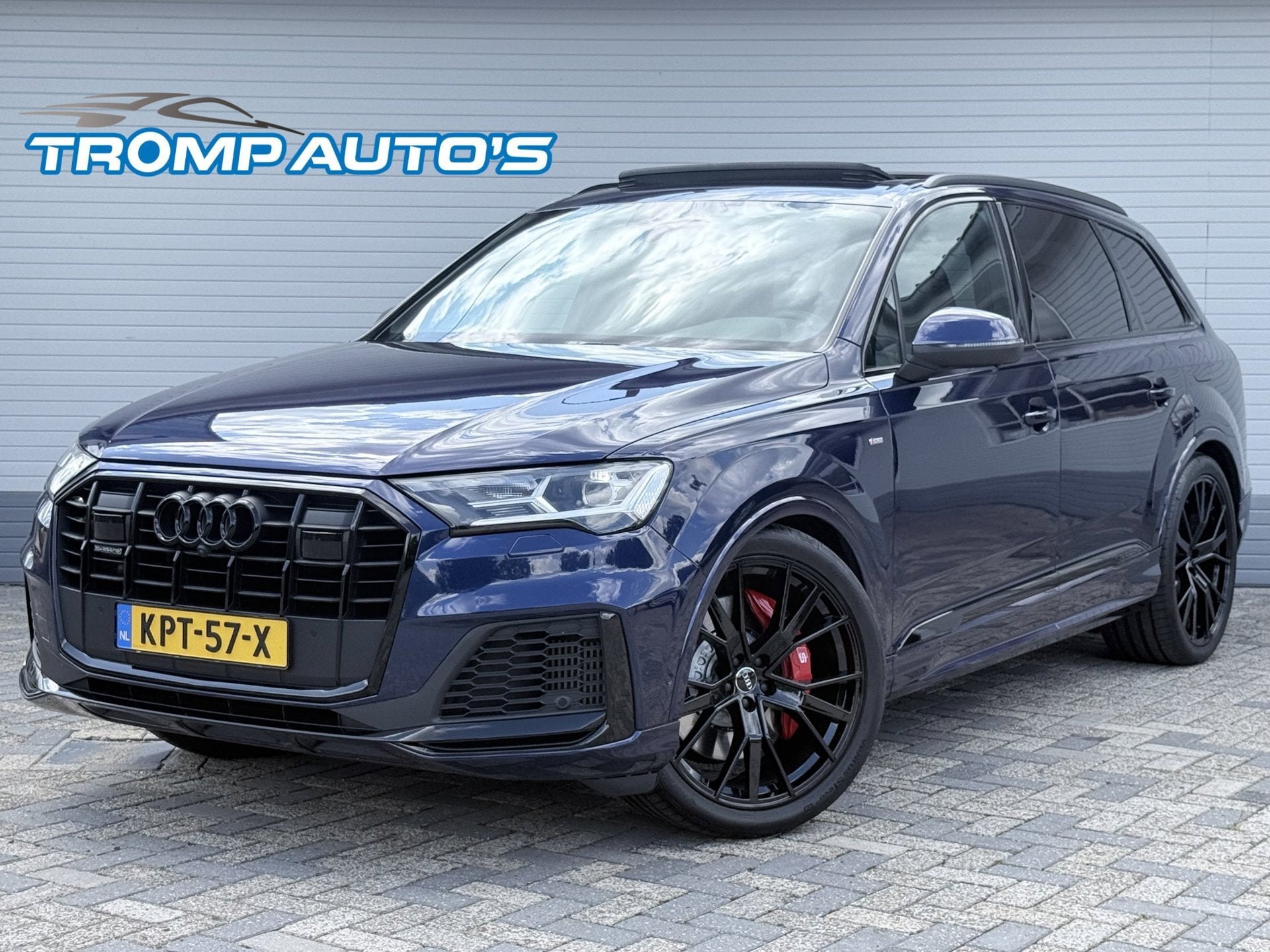 Audi Q7 55 TFSI e quattro S-LINE|PANO|RS-STOEL|T.HAAK|ACC|36, Auto's, Automaat, Gebruikt, Zwart, 2995 cc