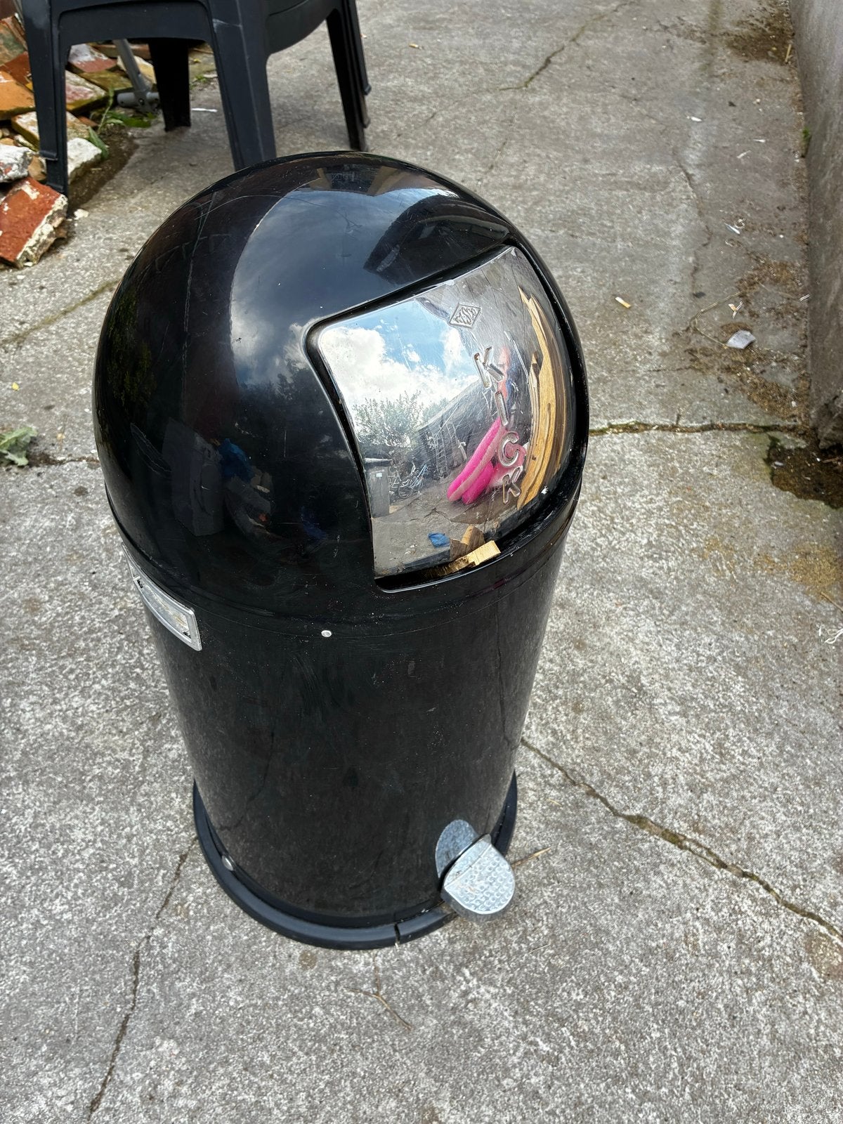 Gebruikte Wesco Kickmaster prullenbak - veer te vervangen, Ophalen, 50 – 75, Gebruikt, Met pedaal