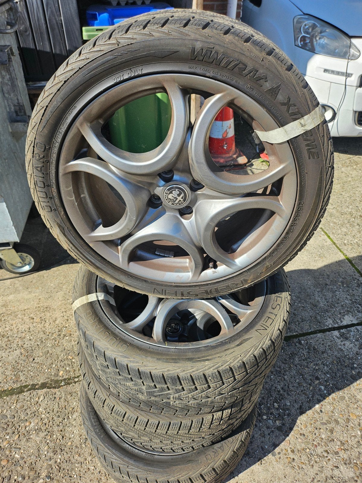 alfa mito velgen, Ophalen, Banden en Velgen, 17 inch, All Season