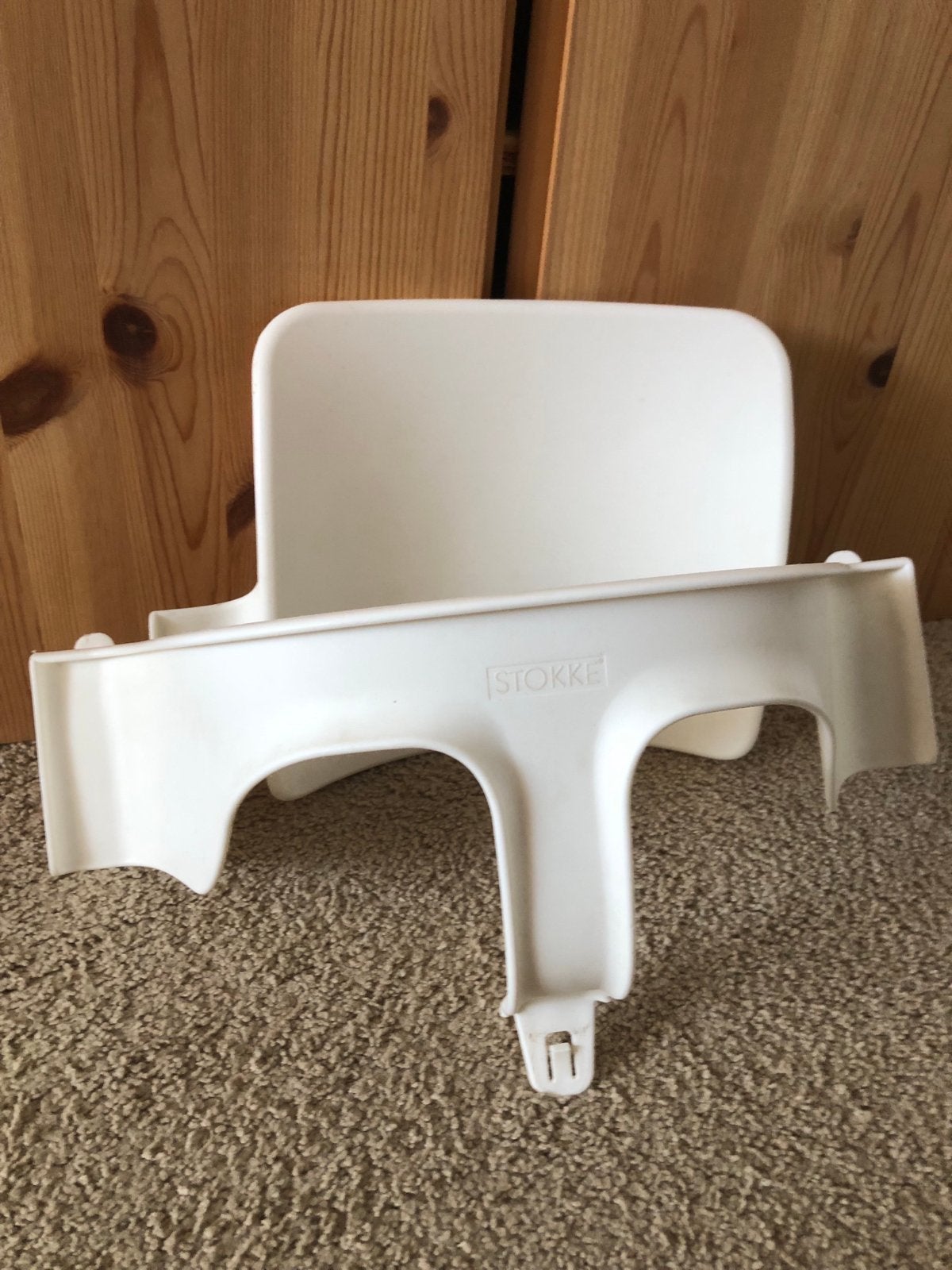 Stokke Tripp Trapp Baby Set - Wit, Ophalen of Verzenden, Gebruikt, Meegroeistoel, Aanschuifbaar