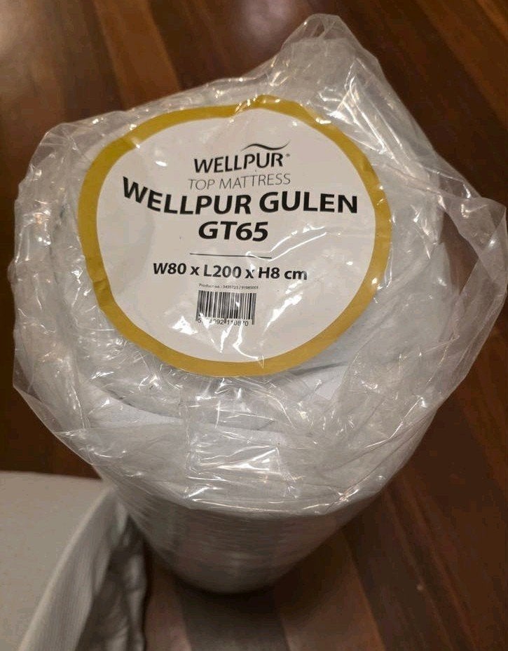2x Wellpur Topmatras GT65 - Nieuw en Zo goed als nieuw, Ophalen, Eenpersoons, Nieuw, 80 cm