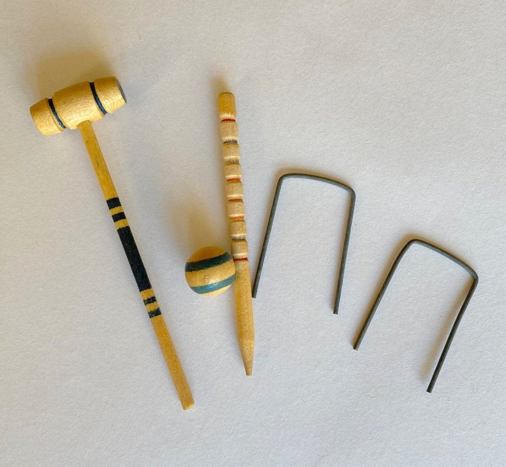 Barbie Skipper croquet accessoires, vintage, Verzenden, Zo goed als nieuw, Accessoires