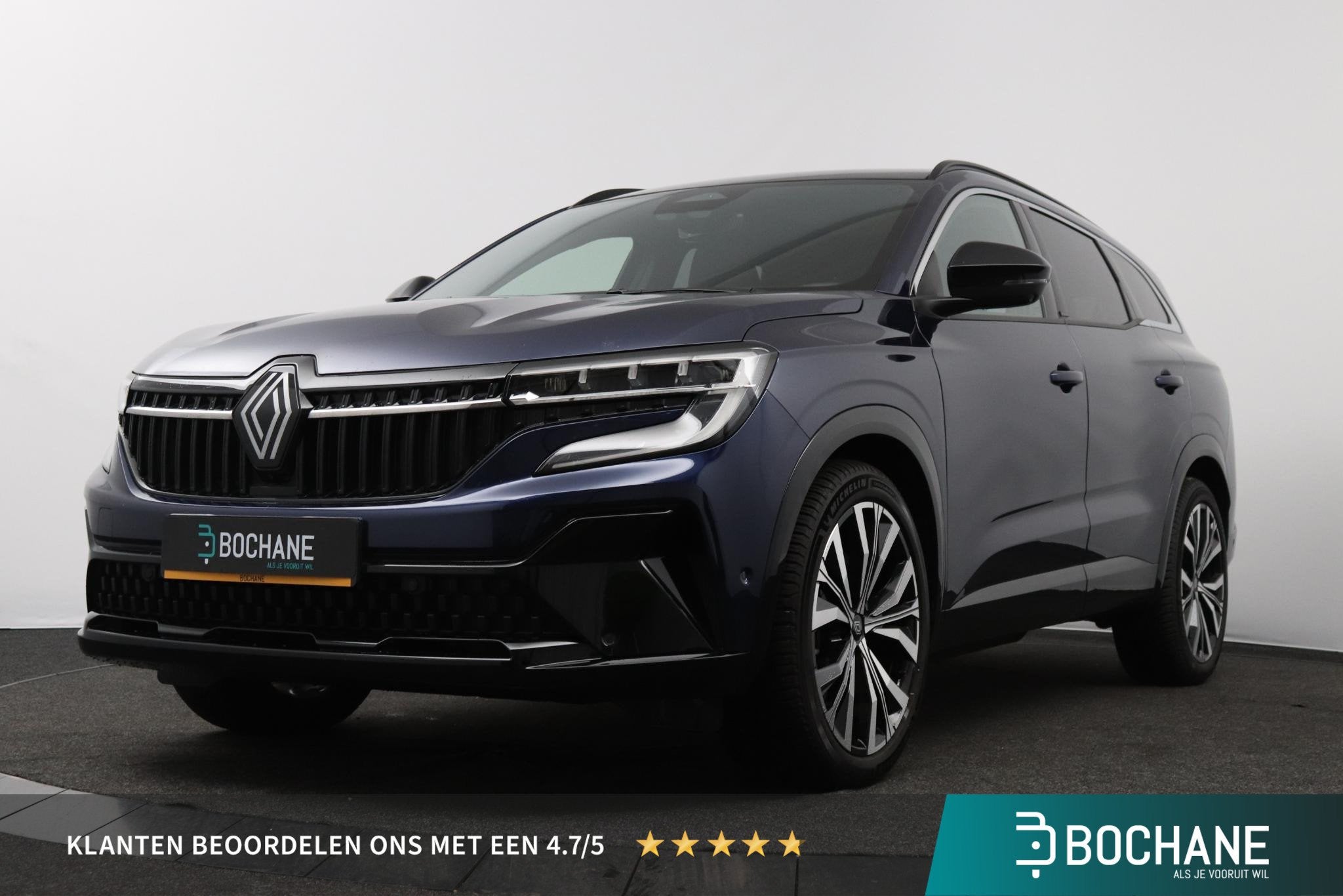 Renault Espace E-Tech full hybrid 200 iconic 7p. | Leder | P, Auto's, Renault, Bedrijf, Te koop, Espace, 360° camera, ABS, Adaptieve lichten
