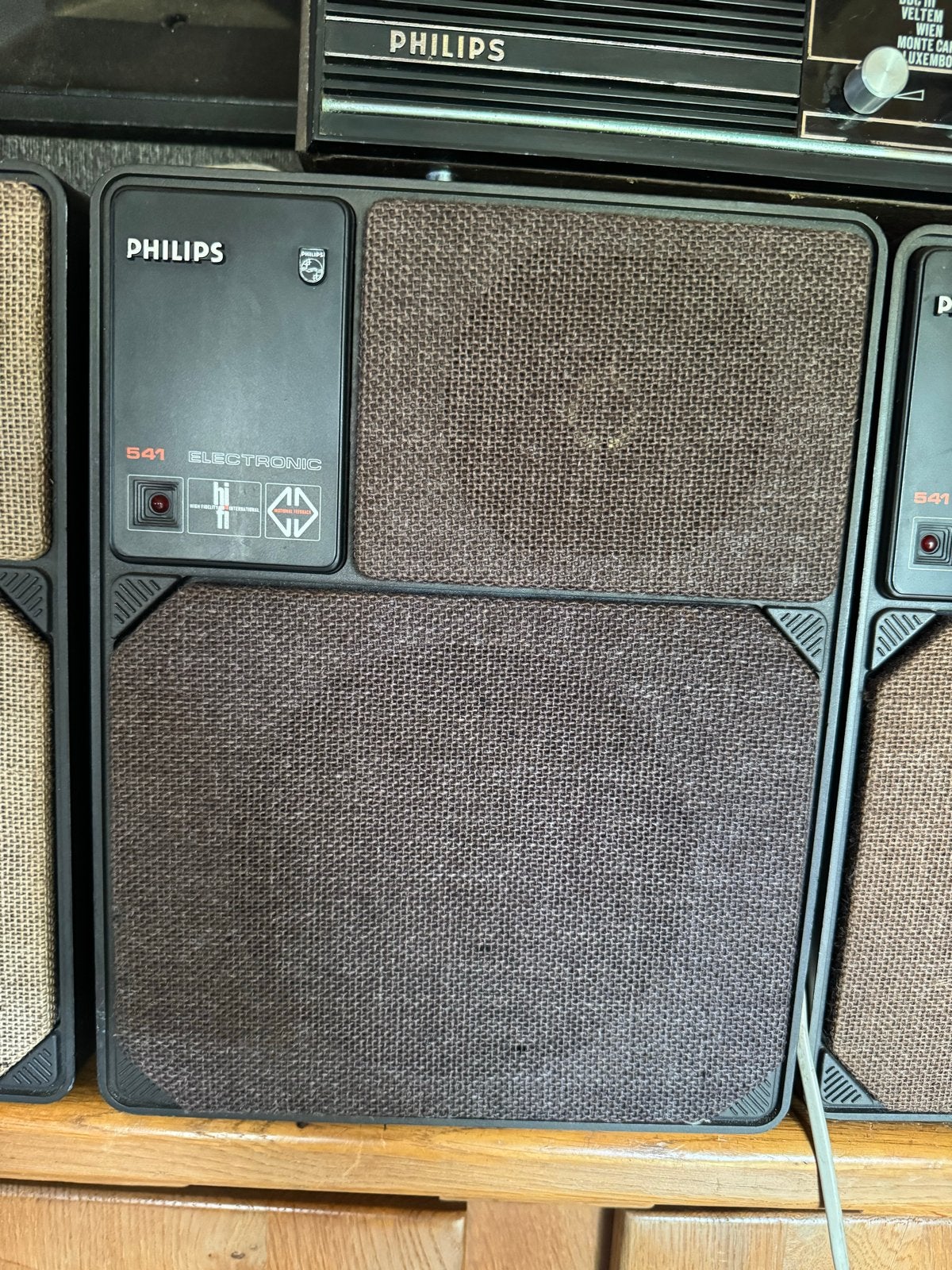 Vintage Philips 541 Electronic Speakers - Set van 4, Audio, Tv en Foto, Luidsprekers, Ophalen, Stereo speakers, Philips, Gebruikt