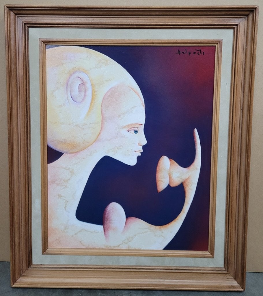 Charles DELPORTE, de andere werkelijkheid, Antiek en Kunst, Paneel, Portret of Personen, Surrealisme, Ophalen of Verzenden