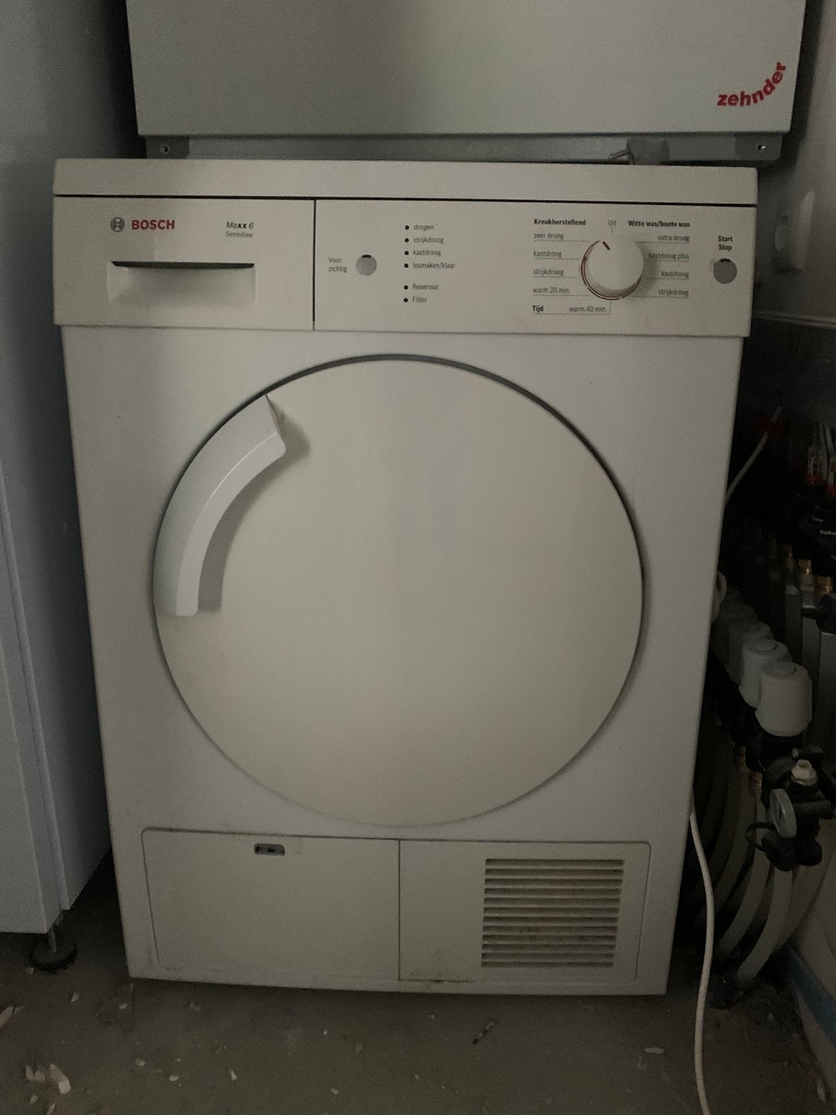 Bosch wasdroger Maxx6 Sensitive, Ophalen, 8 tot 10 kg, Zo goed als nieuw, Voorlader