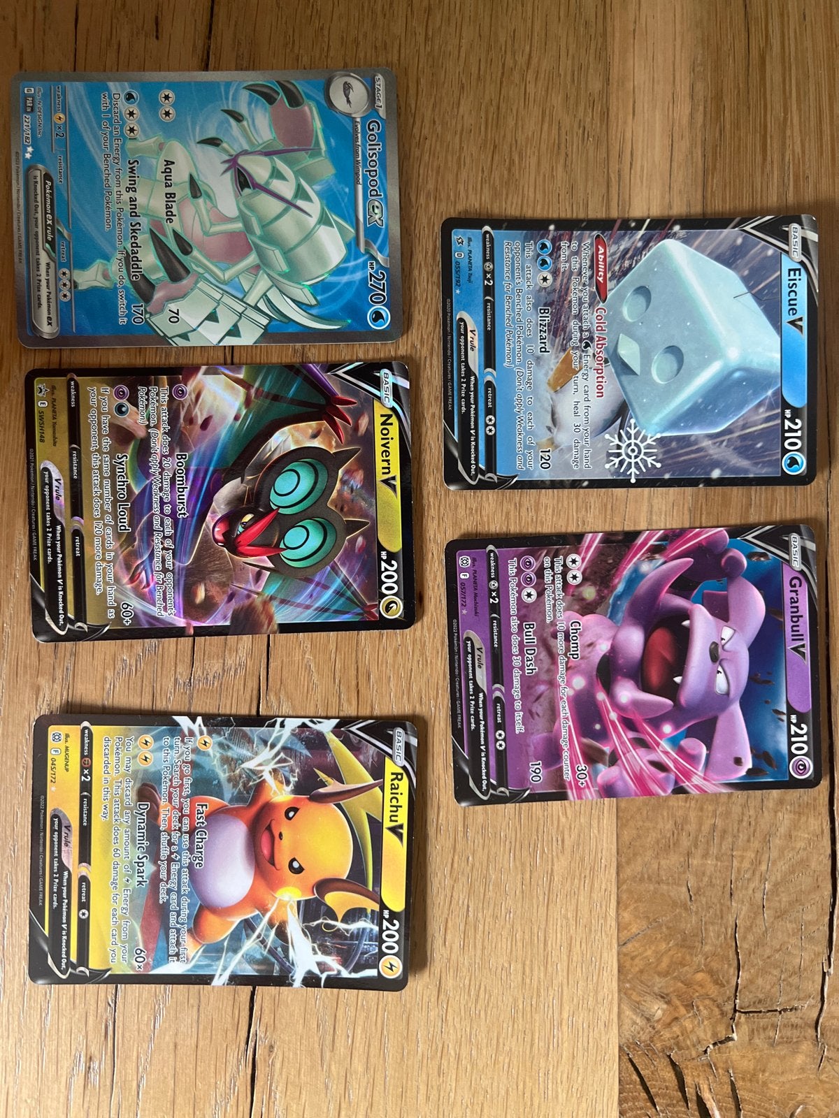 Pokémon V en EX kaarten - 5 stuks, Ophalen of Verzenden, Zo goed als nieuw, Meerdere kaarten