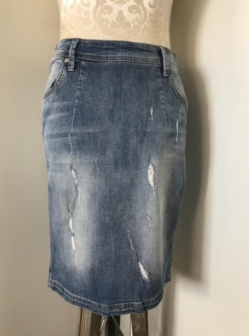 Jeans Rok van WE, Maat 38/40 (M), Blauw, WE, Ophalen of Verzenden