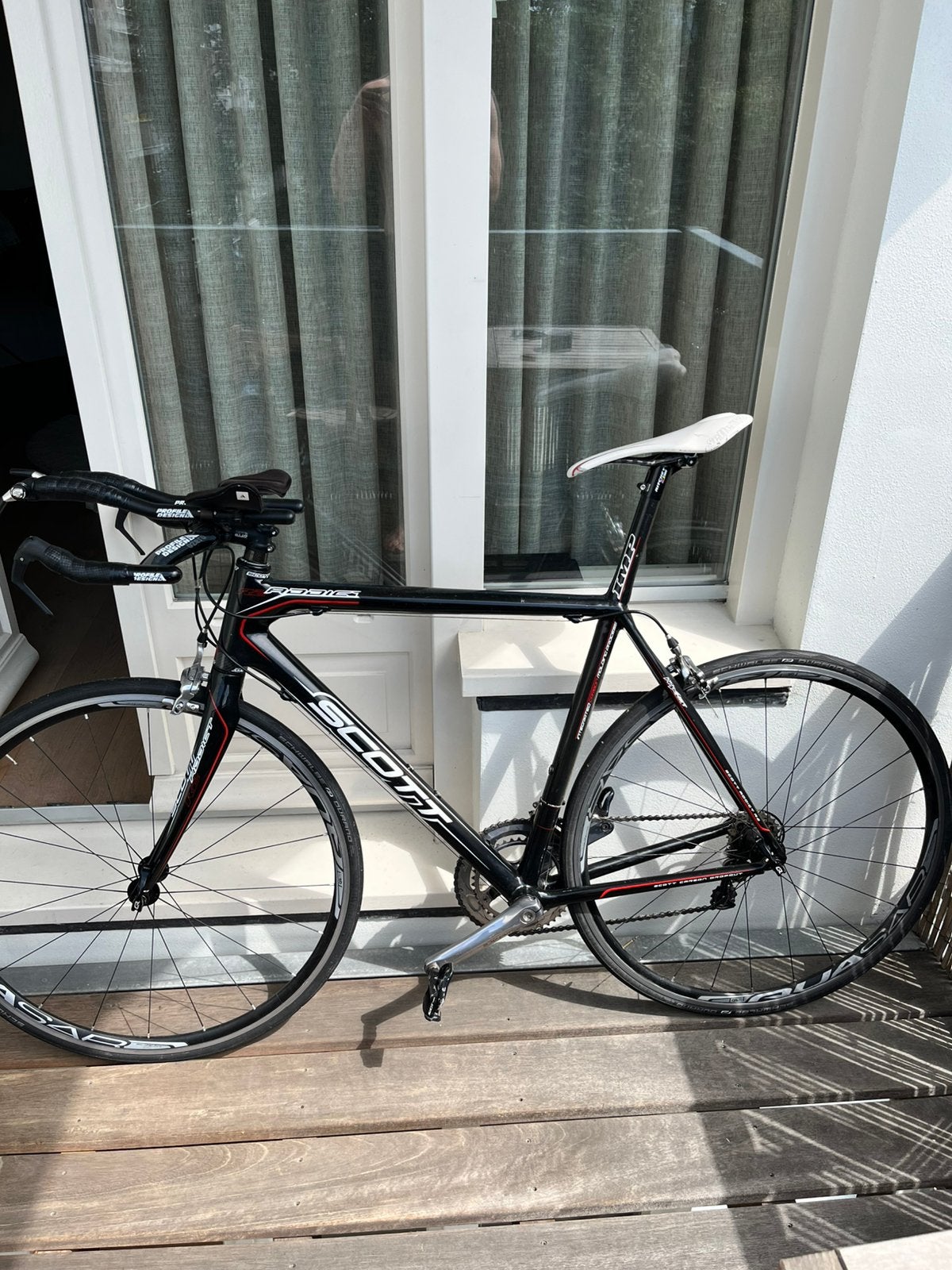 Scott Addict racefiets (Shimano Dura Ace 2x10) maat 56, Fietsen en Brommers, Fietsen | Racefietsen, Carbon, Zo goed als nieuw