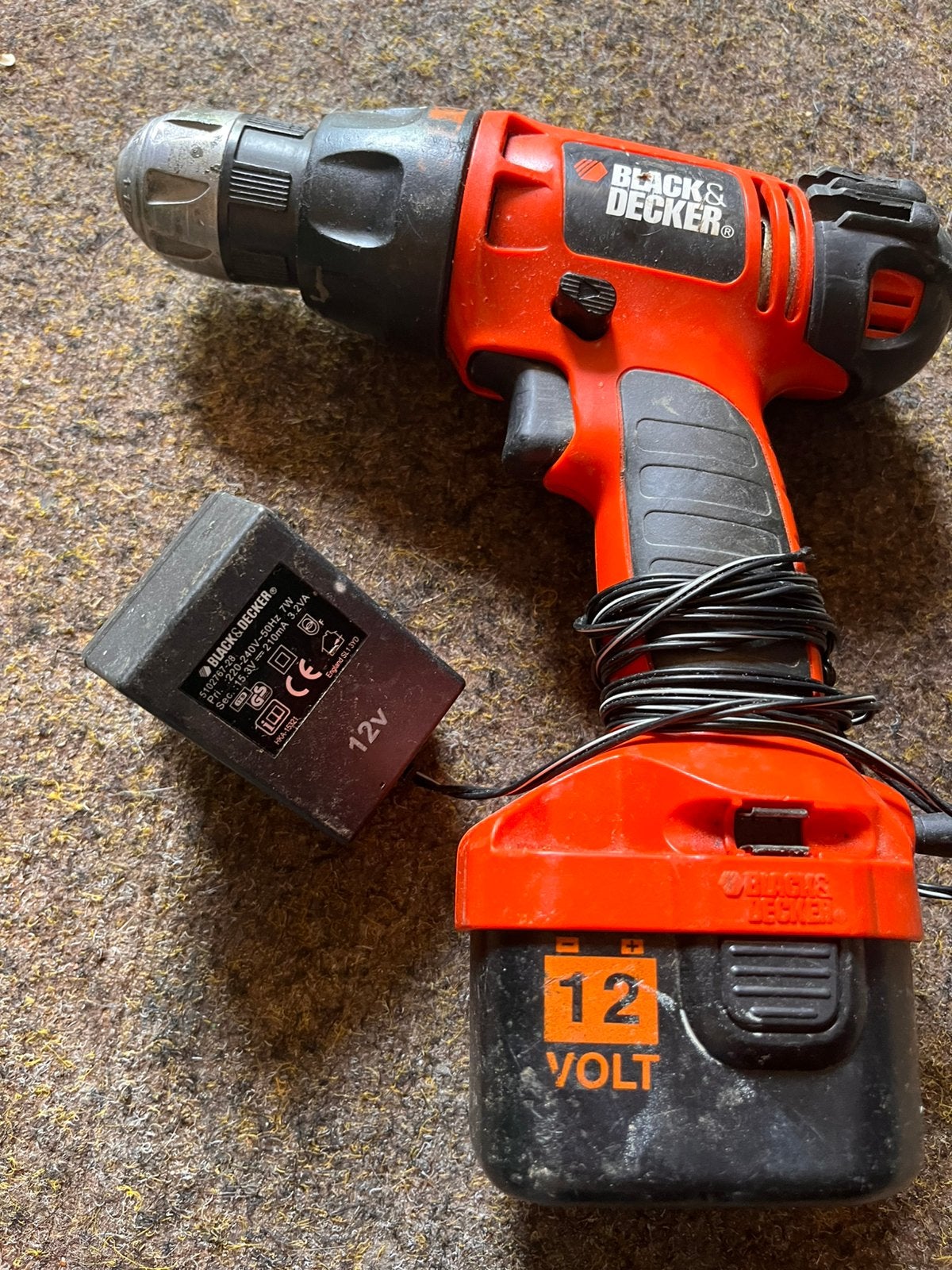 Black&decker accu boormachine, Variabele snelheid, Ophalen of Verzenden, Minder dan 400 watt, Zo goed als nieuw