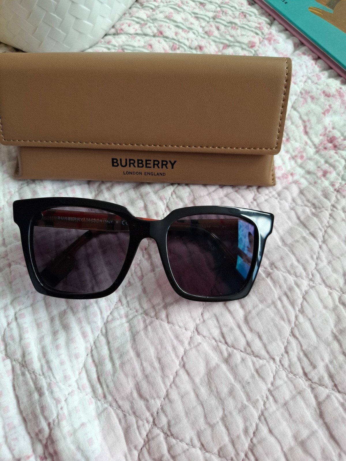 Burberry zonnebril met verwisselbare glazen, Zonnebril, Zwart, Nieuw, Ophalen