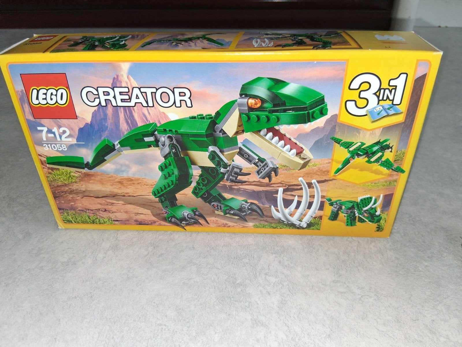 LEGO Creator 31058 Groene Dinosaurus 3-in-1 set, Ophalen of Verzenden, Zo goed als nieuw