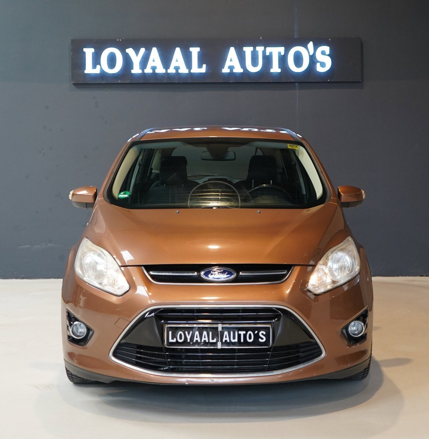 Ford Grand C-Max 1.0 Titanium 7p. | CRUISE | PDC | AIRCO | N, Auto's, Gebruikt, Bruin, 7 stoelen, Origineel Nederlands