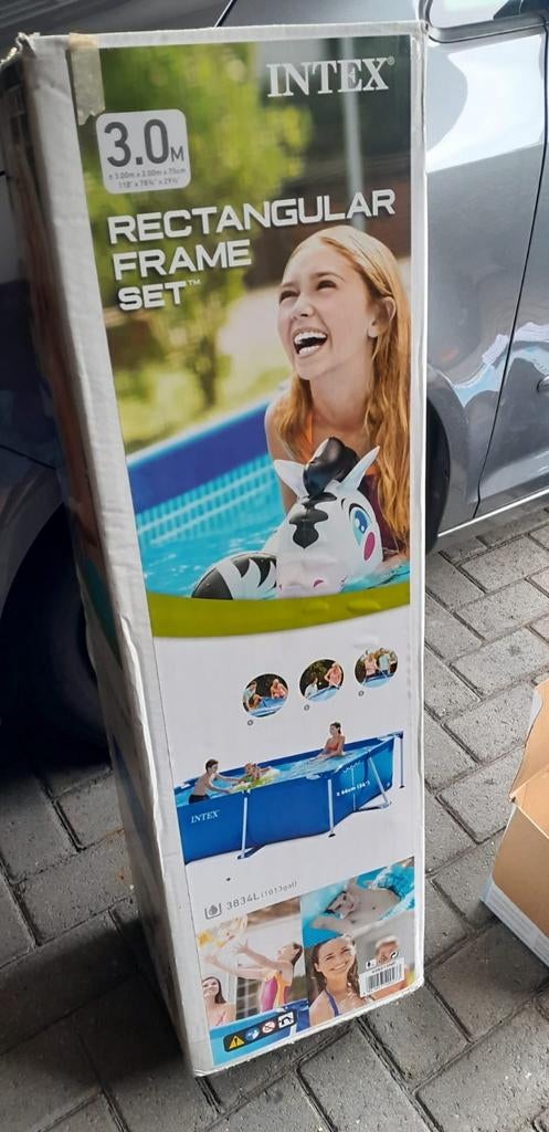 Buiten zwembad  inc afdekzeil , pomp en warmte matten., Ophalen, Minder dan 80 cm, 300 cm of meer, Opzetzwembad