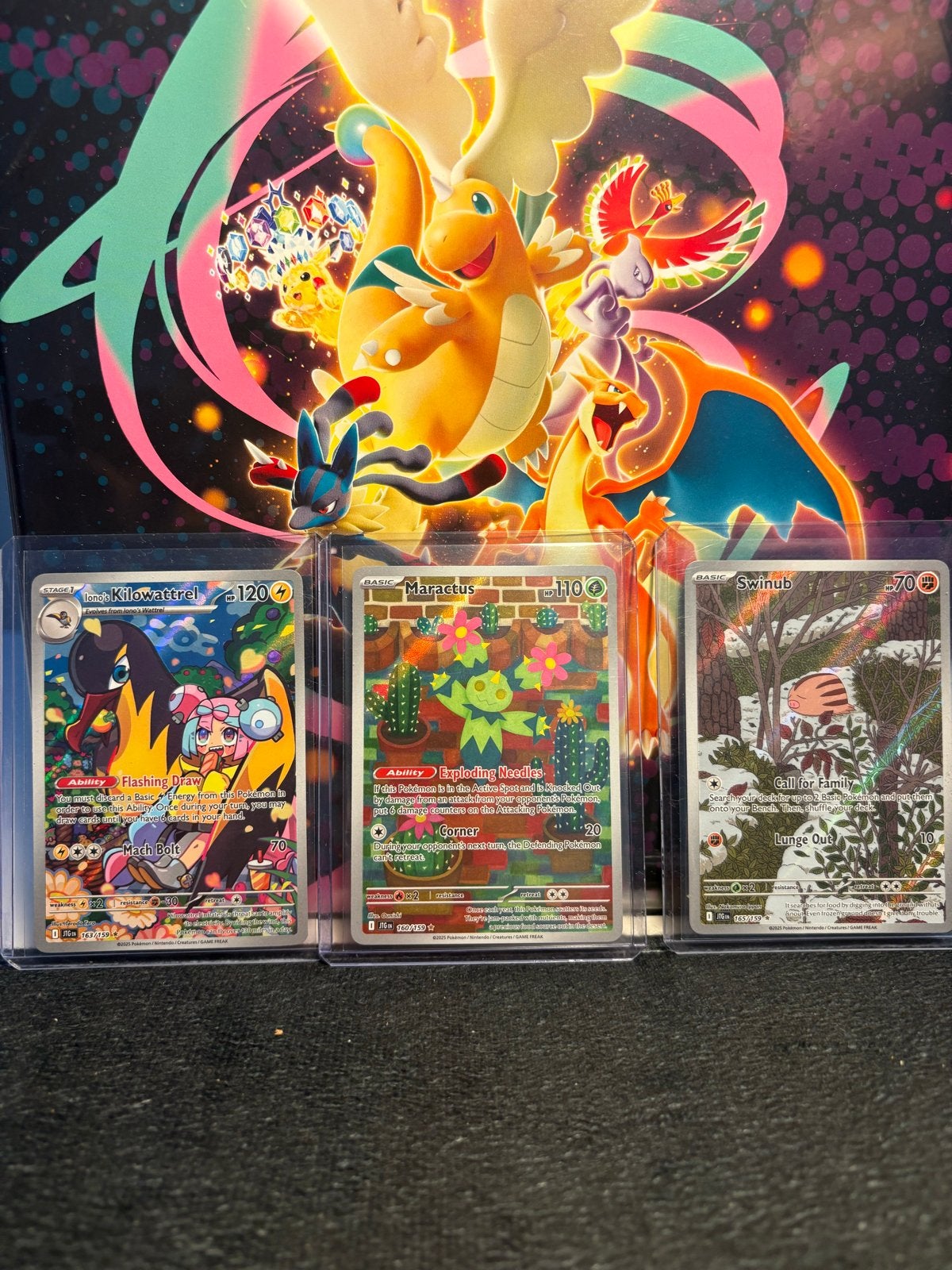 Pokémon kaarten: kilowatrell, Maractus, Swinub (Full Art), Ophalen of Verzenden, Zo goed als nieuw, Meerdere kaarten