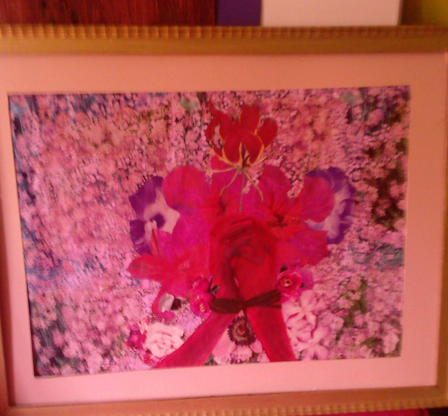 Papier collage "lovely prison" - Uniek kunstwerk, Ophalen of Verzenden, Overige typen, Gemengde techniek, Ingelijst