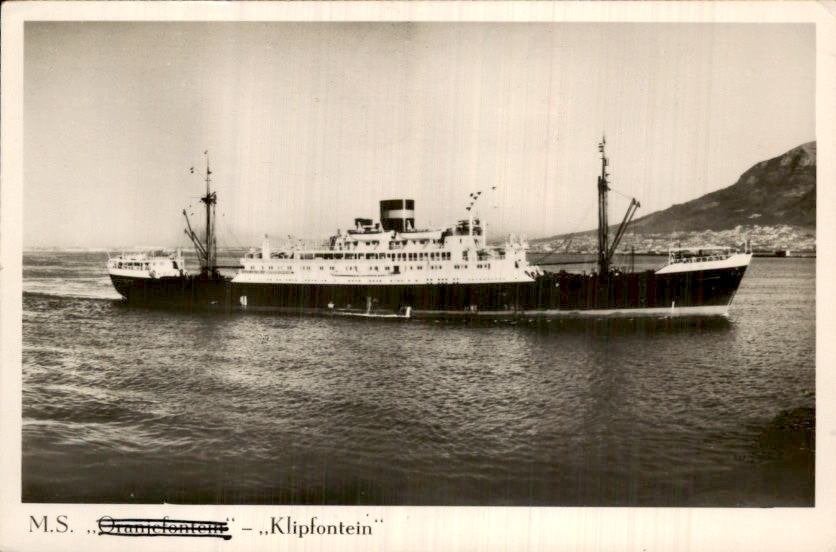 Den Helder - MS Klipfontein - 1950, Verzenden, 1940 tot 1960, Ongelopen, Noord-Holland