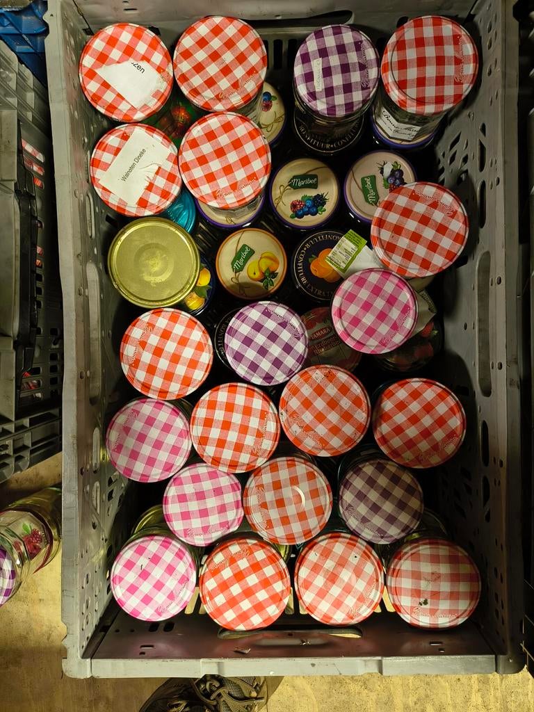 Lege Bonne Maman potten - Diverse maten en kleuren, Ophalen, Gebruikt, Meerkleurig, Landelijk