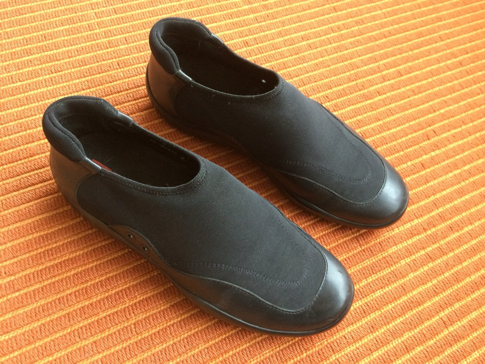 Prada Heren Loafers Zwart - Maat 10 (usa ?), 43 (EU ), Verzenden, Gedragen, Zwart, Loafers
