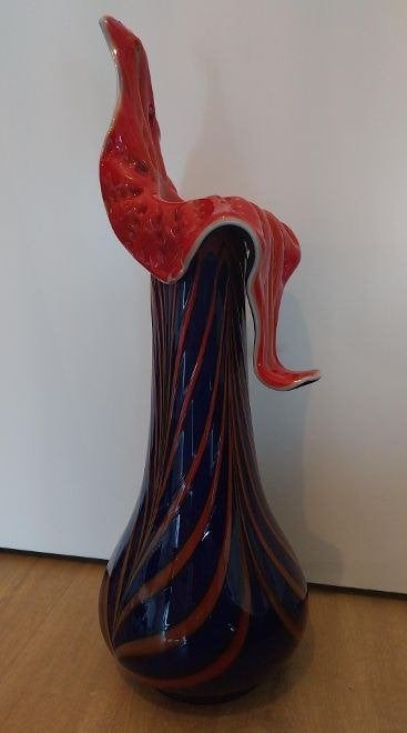 XXL Handgeblazen design vaas 51cm -Jack in the Pulpit Retro, Ophalen