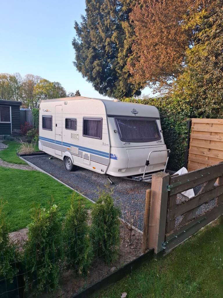 Hobby 460 De Luxe 1999 Compleet met inventaris!, Caravans en Kamperen, Caravans, Rondzit, Hobby, Kachel, Particulier