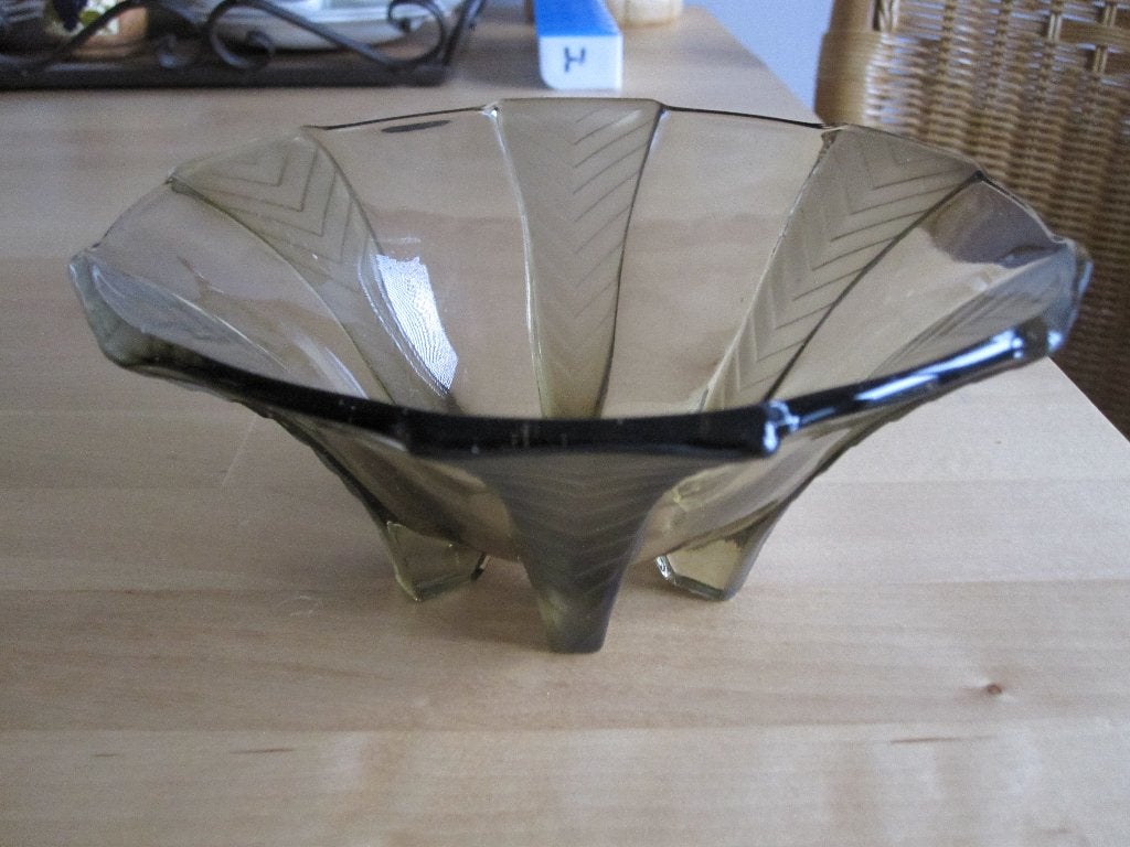 Glazen vintage schaaltje., Antiek en Kunst, Antiek | Glas en Kristal, Ophalen of Verzenden