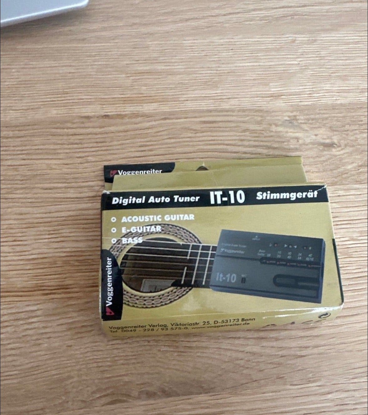 Voggenreiter IT-10 Digitale Gitaar Stemmer, Ophalen of Verzenden, Nieuw, Akoestische gitaar