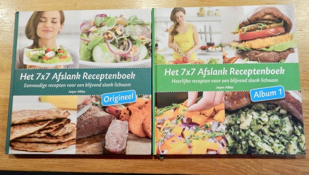 Jasper Alblas - Het 7x7 receptenboek & afslank recepten, Ophalen of Verzenden, Zo goed als nieuw, Gezondheid en Conditie