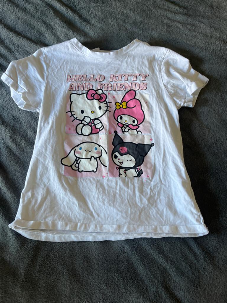 Hello Kitty and Friends T-shirt - Maat M, Maat 38/40 (M), Wit, Ophalen of Verzenden, Korte mouw