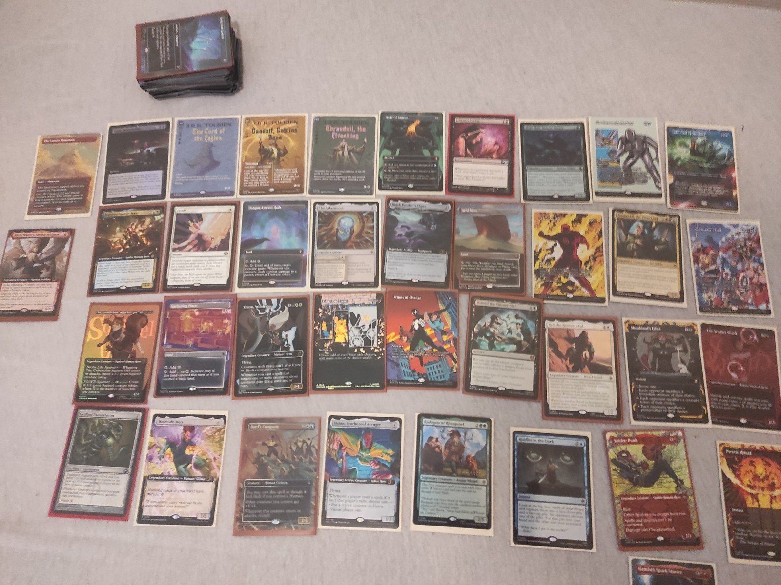 Magic: The Gathering Collectie - 137 kaarten, waarde €391, Ophalen of Verzenden, Gebruikt, Meerdere kaarten