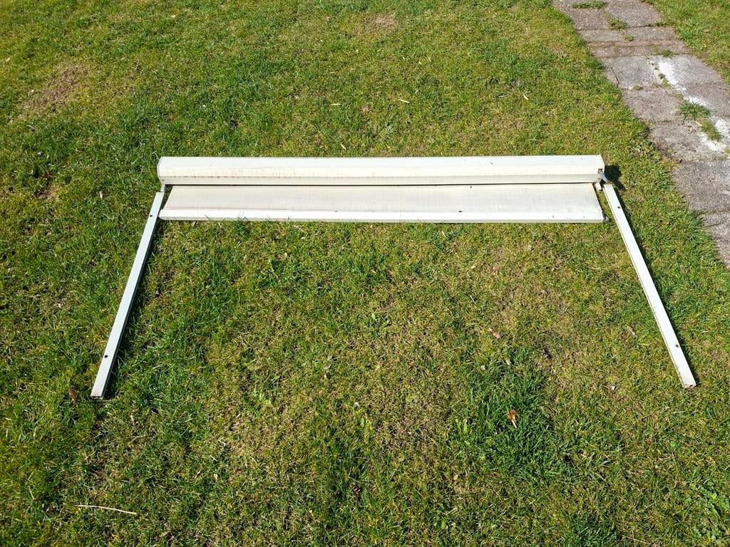 Zonwering screen wit 172.5 cm breed, Tuin en Terras, Ophalen, Gebruikt, Minder dan 250 cm, Minder dan 150 cm