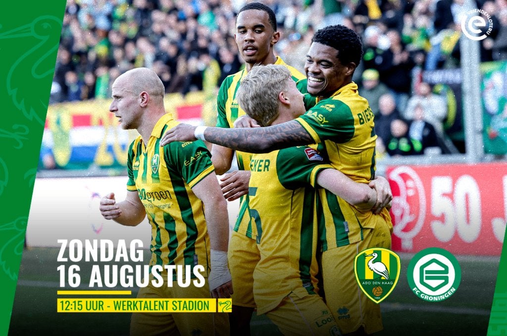 Kaart ADO - Groningen 16/08 ( Vak O Midden-Noord), Tickets en Kaartjes, Eén persoon, Augustus
