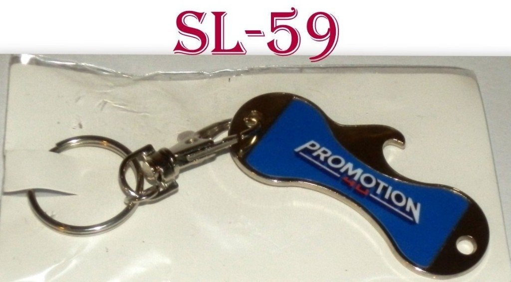 Sl59 Winkelwagenmuntje en flessenopener Promotion, Verzamelen, Sleutelhangers, Ophalen of Verzenden, Zo goed als nieuw
