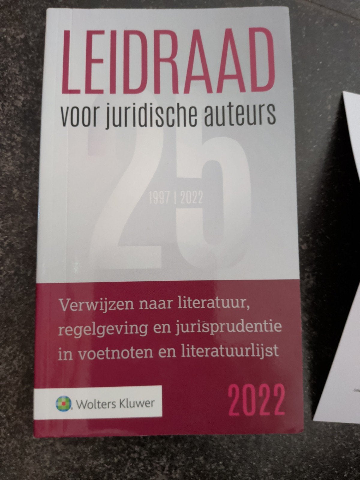 Leidraad voor juridische auteurs, Boeken, Studieboeken en Cursussen, Ophalen of Verzenden, Nieuw
