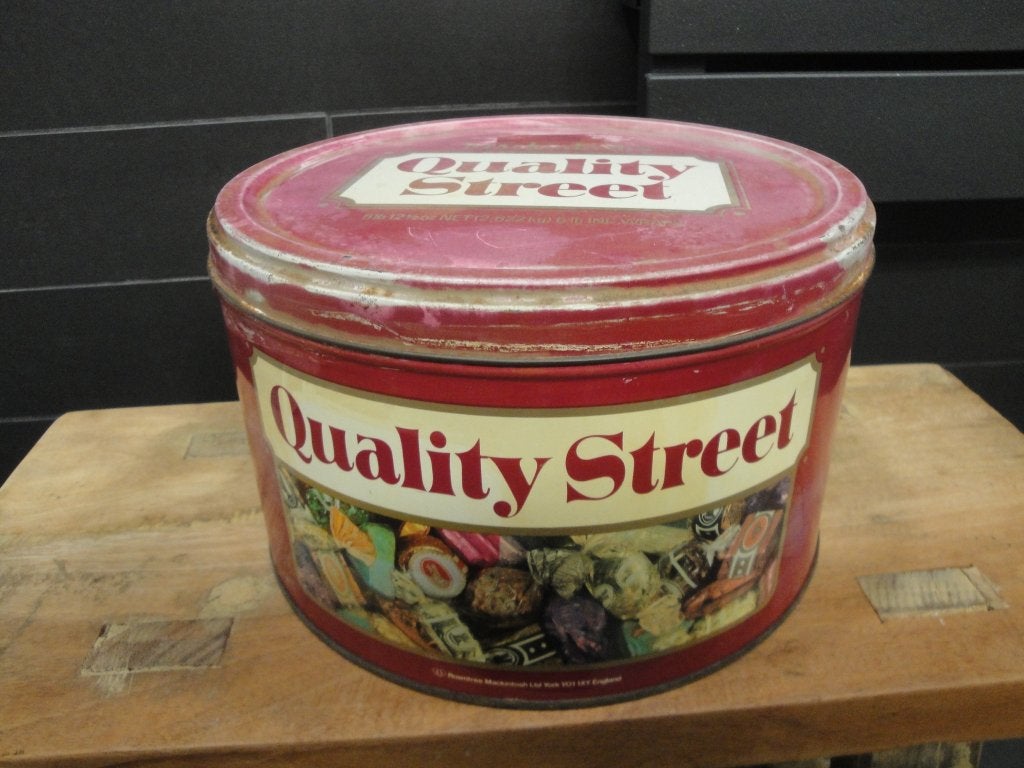 OUD BROCANT "MAKINTOSH'S QUALITY STREET" BLIK, Verzamelen, Blikken, Ophalen of Verzenden, Gebruikt, Overige, Overige merken