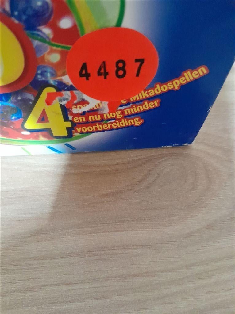 mikado 4 - mikado met knikkers - s4487, Hobby en Vrije tijd, Gezelschapsspellen | Bordspellen, Verzenden, Zo goed als nieuw