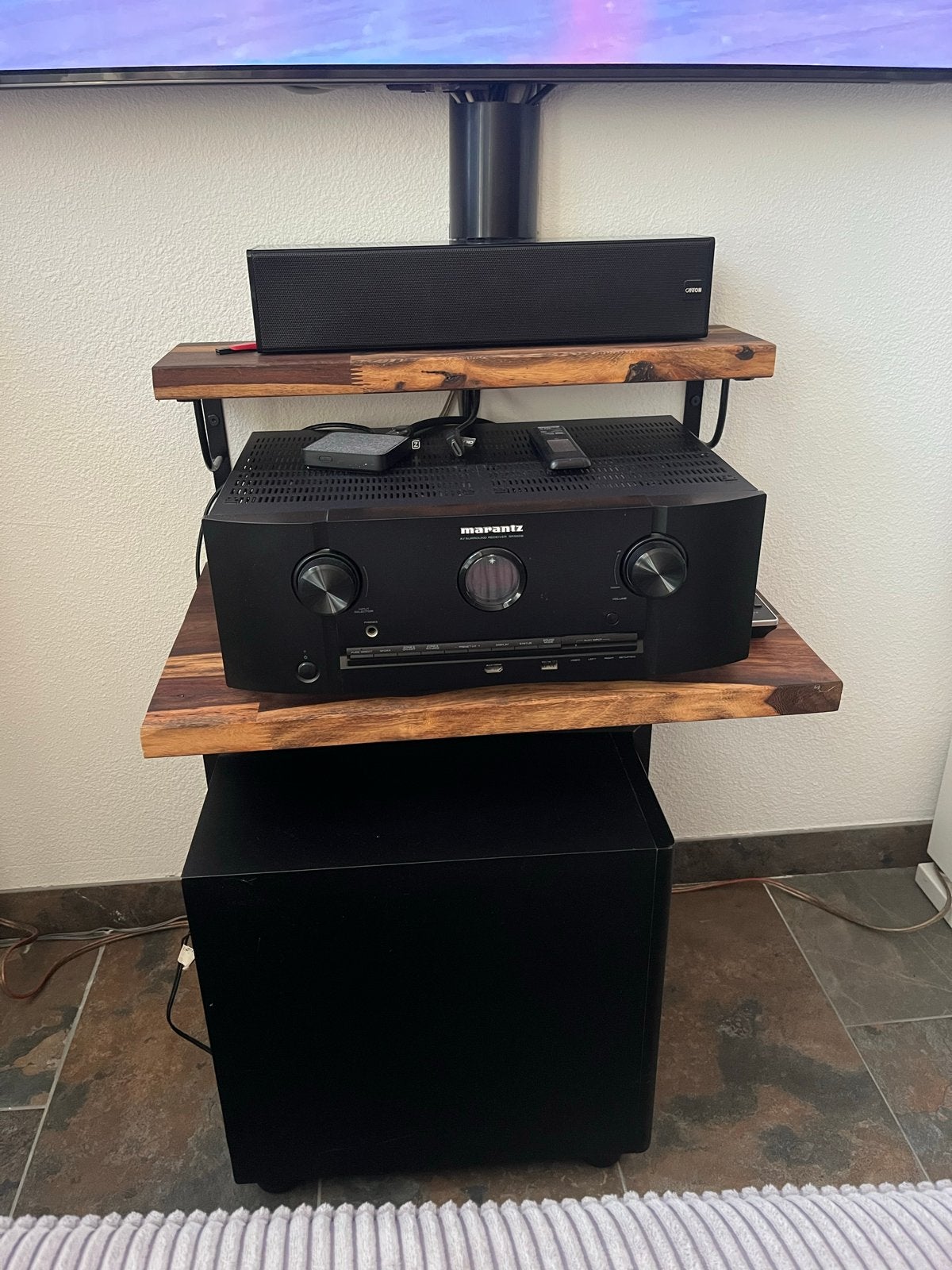 Marantz AV-receiver met canton speakers en subwoofer, Overige merken, Zo goed als nieuw, Speakers, Losse componenten